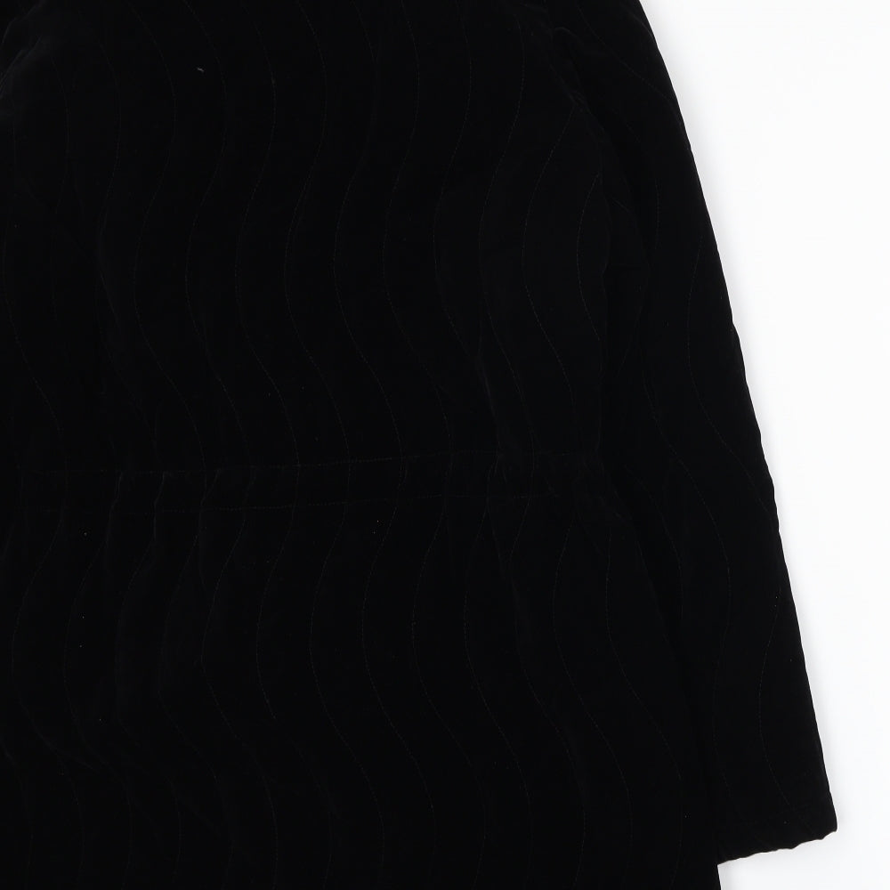 Preworn Womens Black   Overcoat Coat Size 14