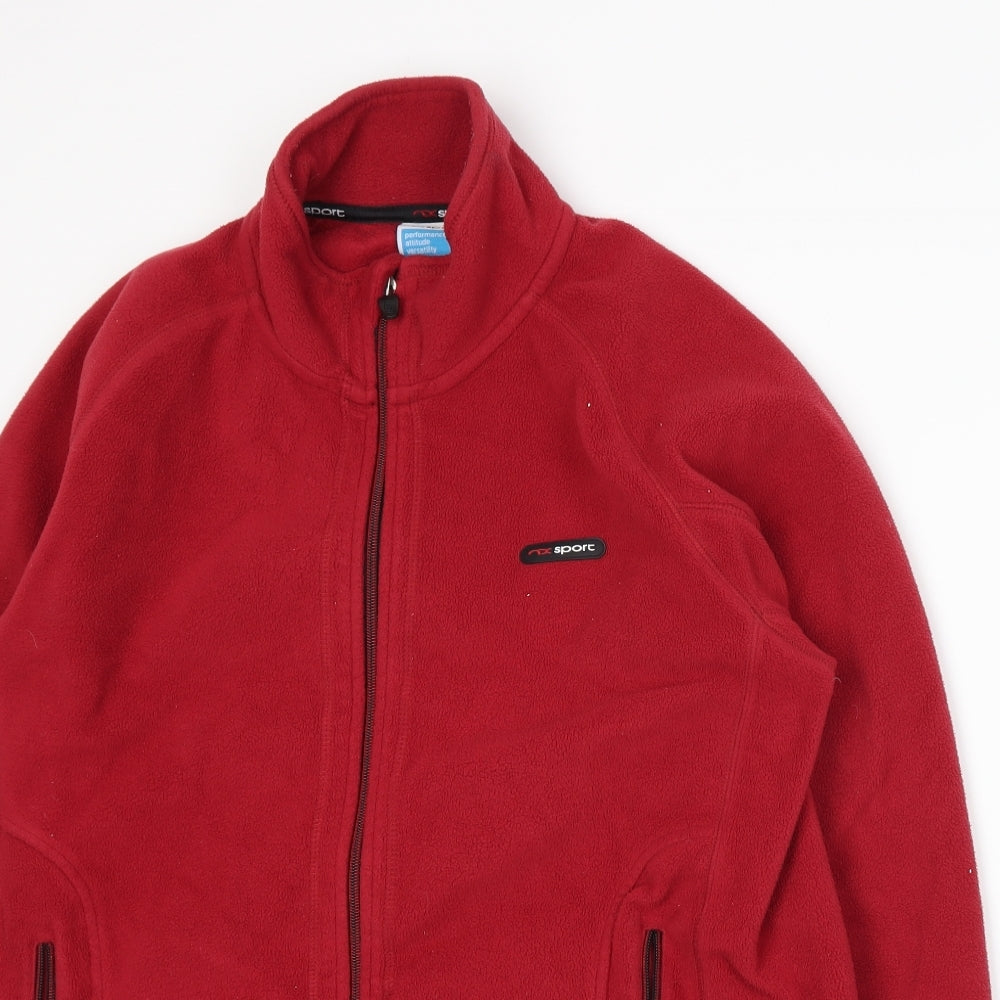 NX Sport Mens Red  Fleece Jacket  Size L