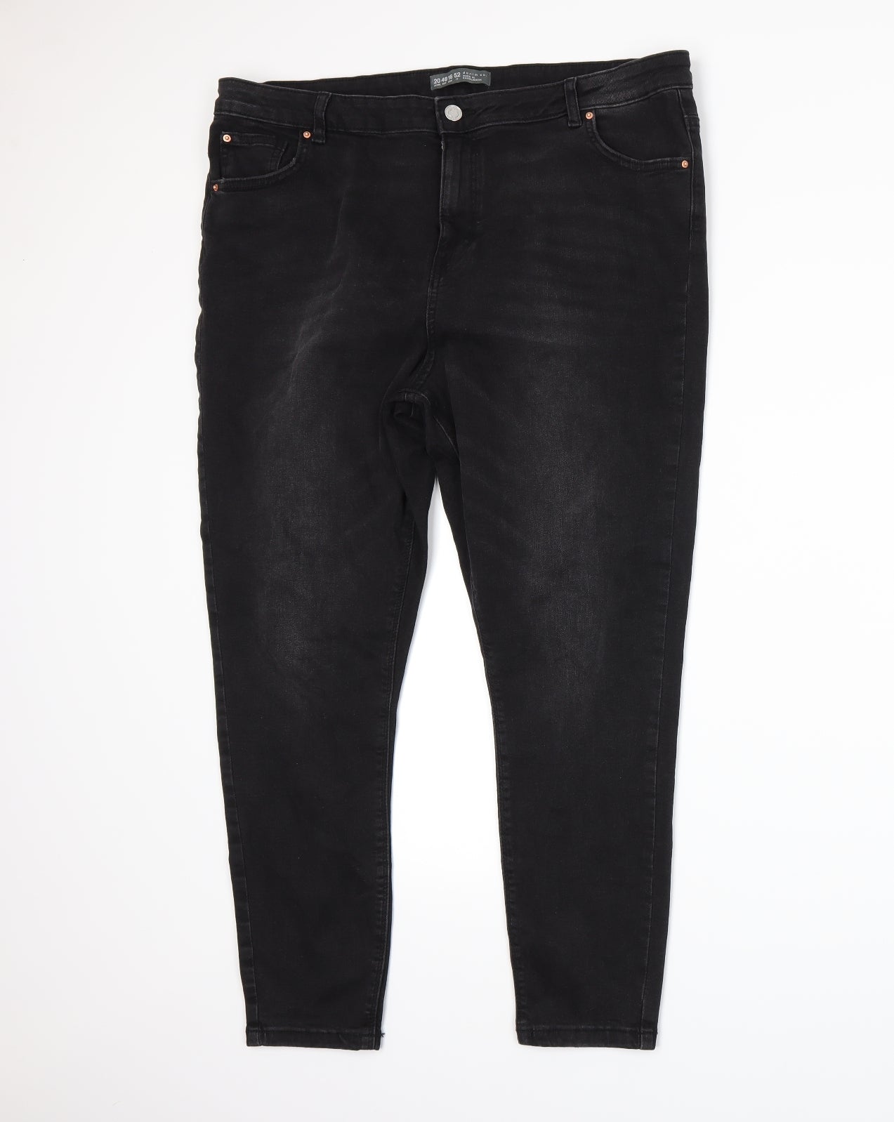Primark Womens Grey  Denim Skinny Jeans Size 20 L25 in