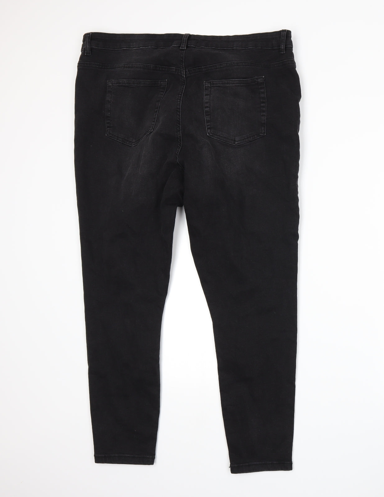 Primark Womens Grey  Denim Skinny Jeans Size 20 L25 in