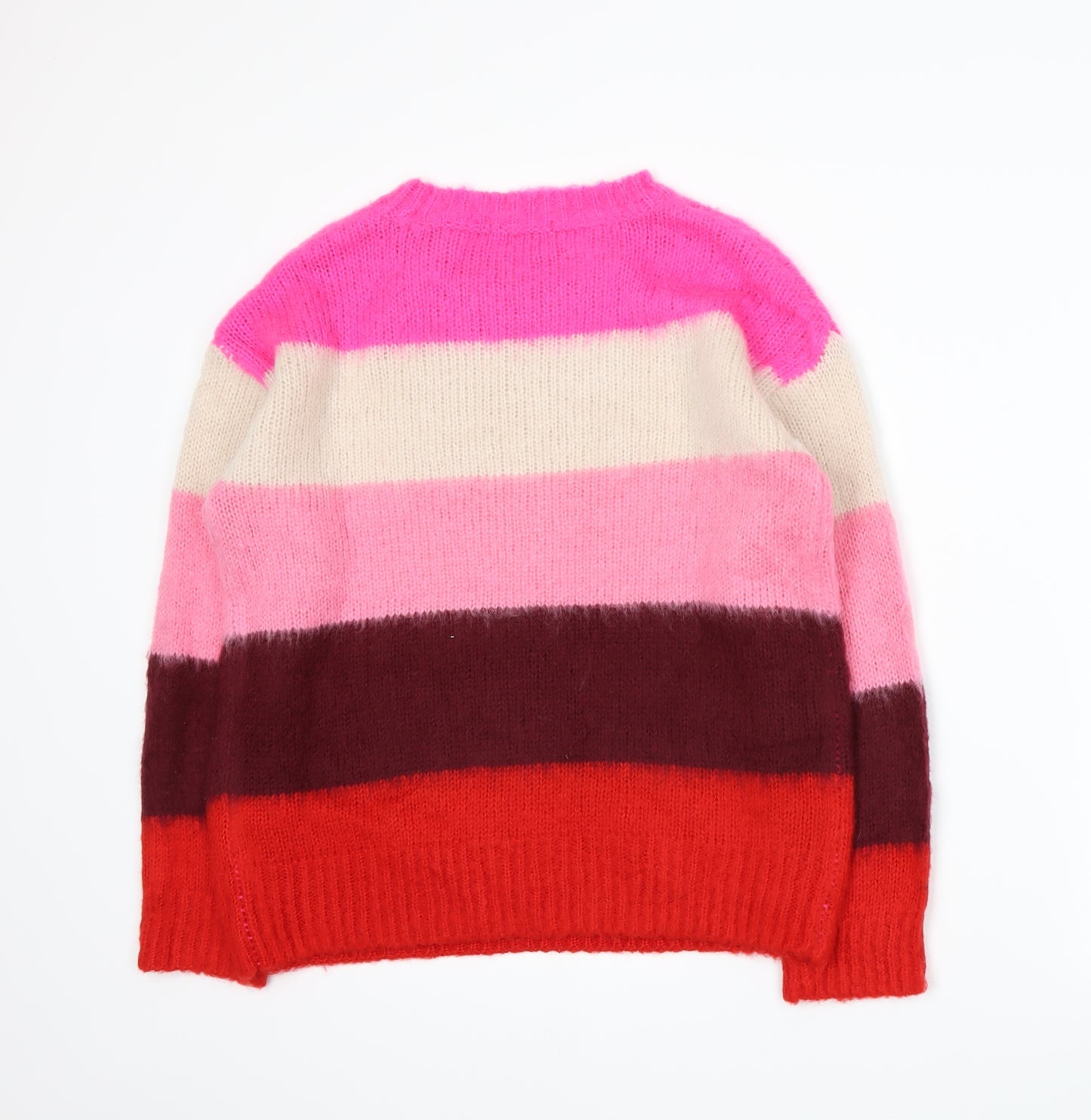 TU Womens Multicoloured Striped Knit Pullover Jumper Size S