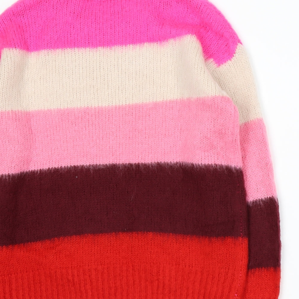 TU Womens Multicoloured Striped Knit Pullover Jumper Size S