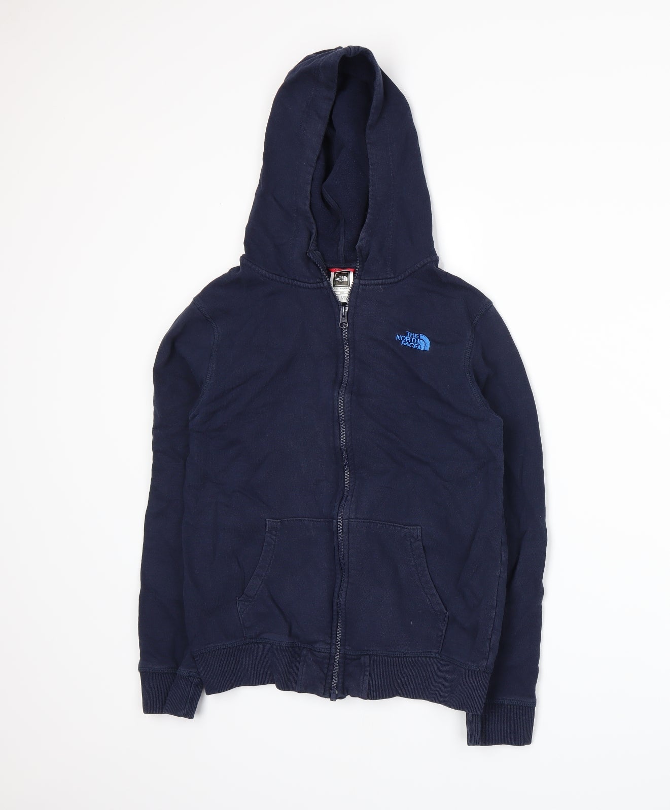 The North Face Womens Blue  Jersey Full Zip Hoodie Size L