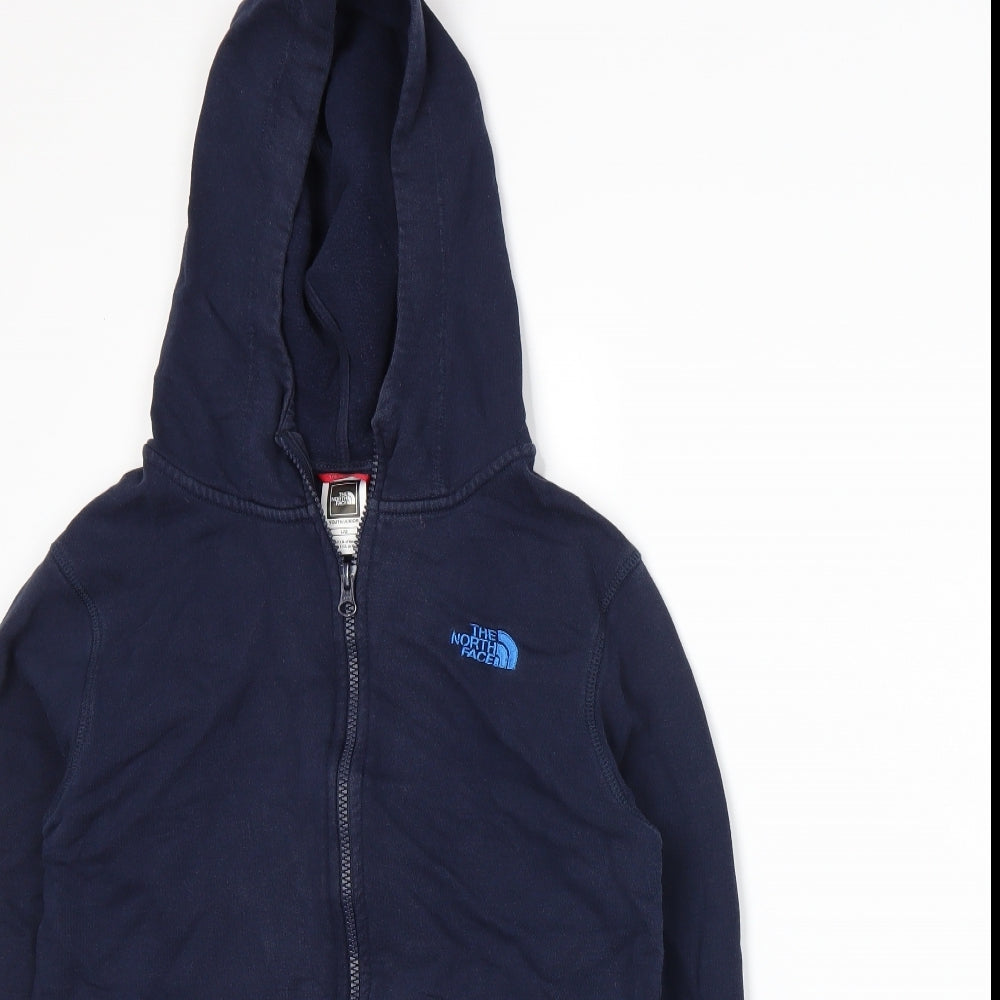The North Face Womens Blue  Jersey Full Zip Hoodie Size L