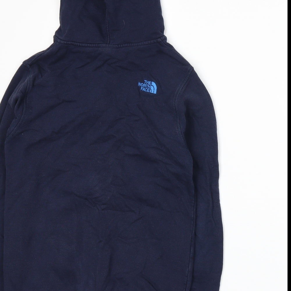 The North Face Womens Blue  Jersey Full Zip Hoodie Size L