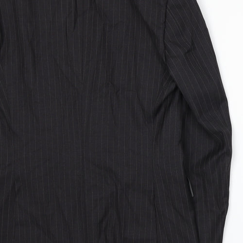 JAG Mens Grey Striped  Jacket Suit Jacket Size L