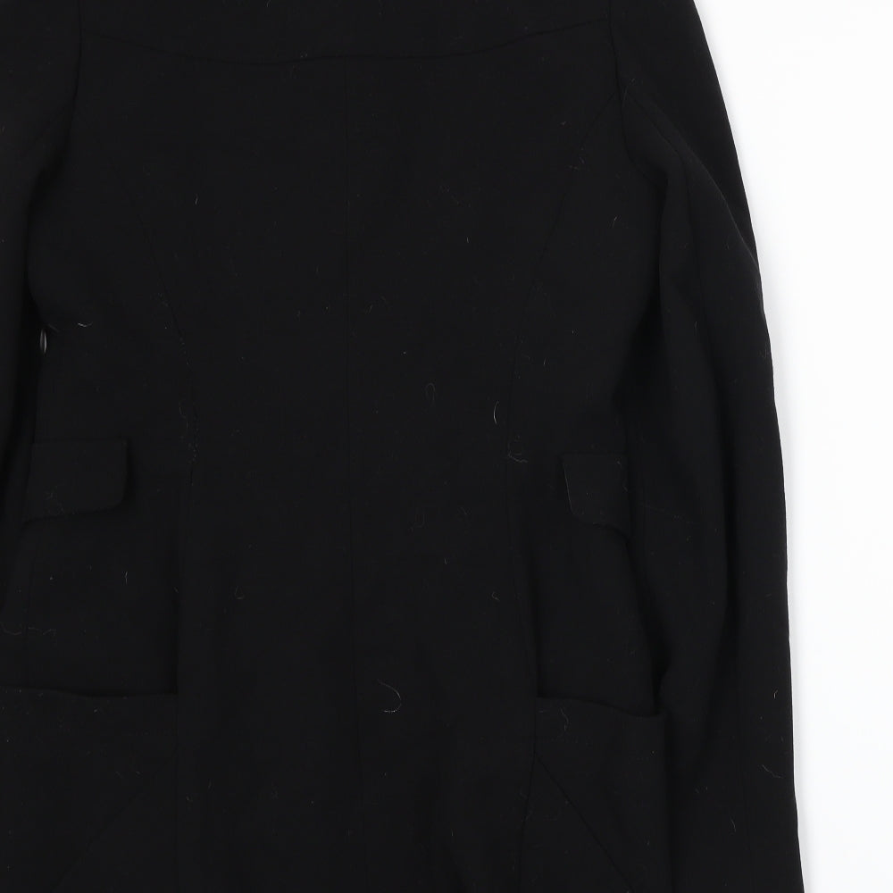 NEXT Womens Black   Overcoat Jacket Size 12