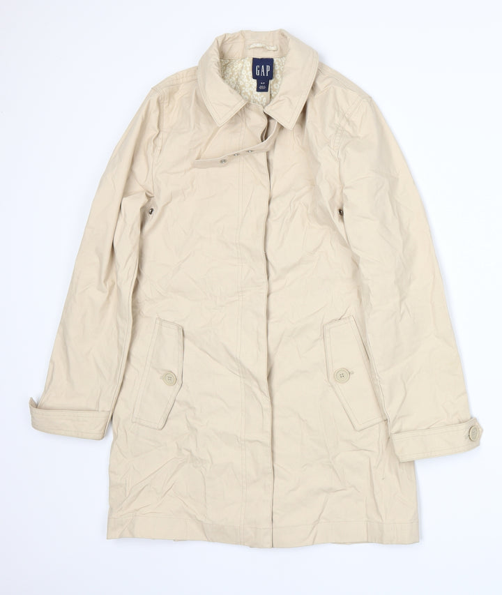 Gap Womens Beige Overcoat Jacket Size S
