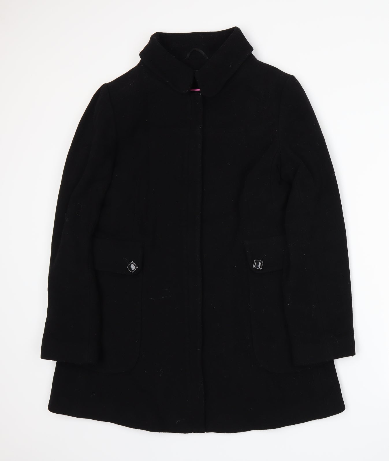 Alex & Co Womens Black   Overcoat Jacket Size 14