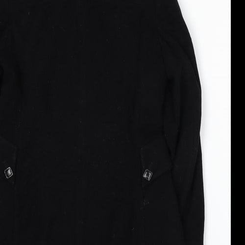 Alex & Co Womens Black   Overcoat Jacket Size 14