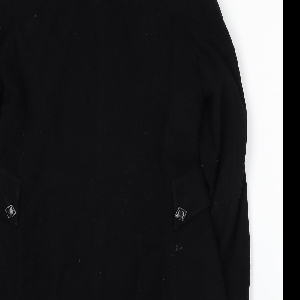 Alex & Co Womens Black   Overcoat Jacket Size 14