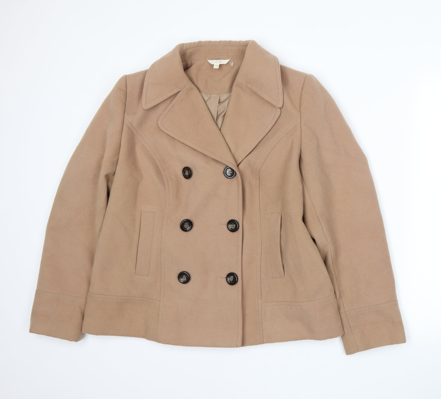 Marks and Spencer Womens Beige   Jacket  Size 16