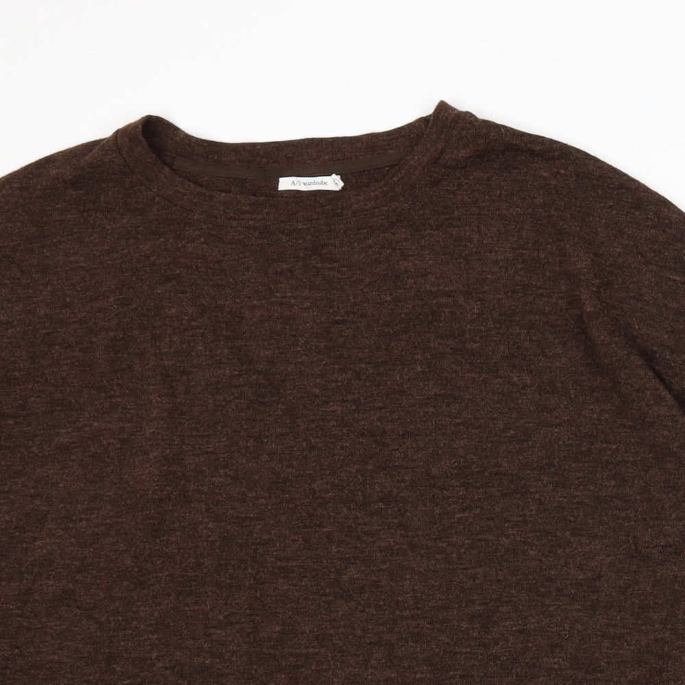 A/1 Wardrobe Womens Brown  Knit Pullover Jumper Size 18