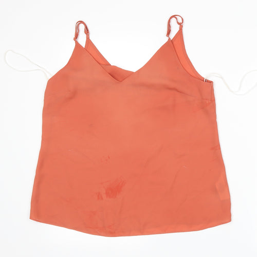 Primark Womens Orange   Basic Tank Size 12