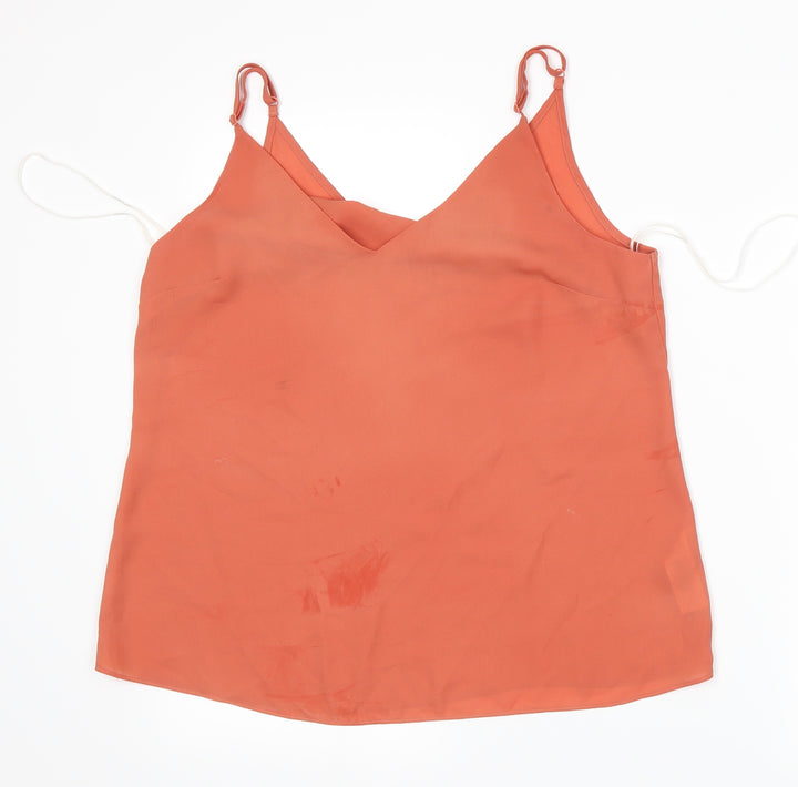 Primark Womens Orange   Basic Tank Size 12