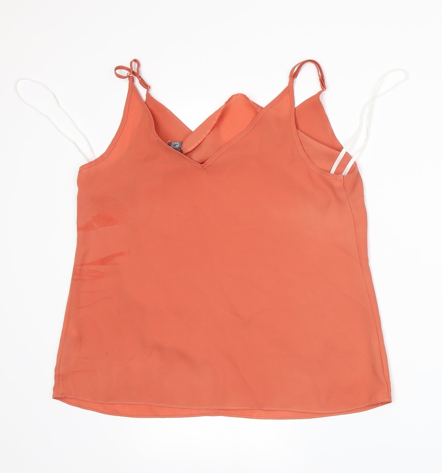 Primark Womens Orange   Basic Tank Size 12