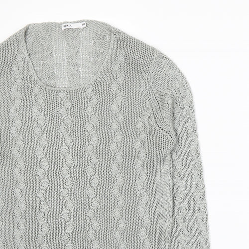EA Womens Grey  Knit Pullover Jumper Size S