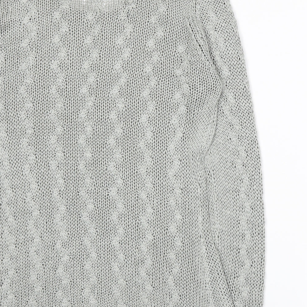 EA Womens Grey  Knit Pullover Jumper Size S