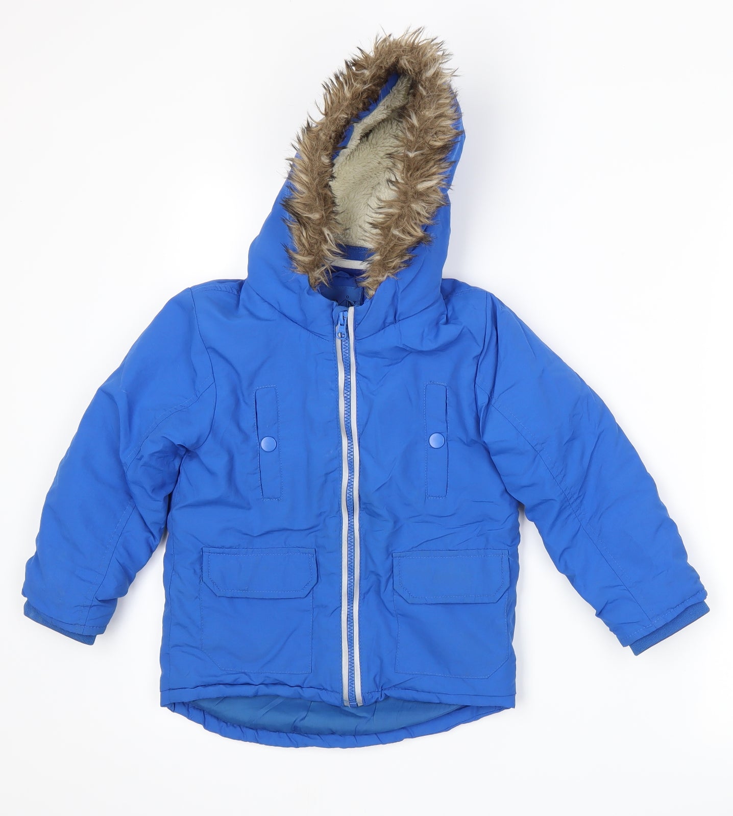 Urban Rascals Boys Blue   Basic Coat Coat Size 4-5 Years