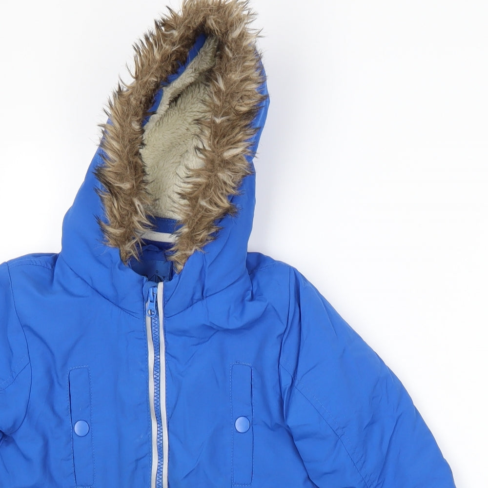 Urban Rascals Boys Blue   Basic Coat Coat Size 4-5 Years