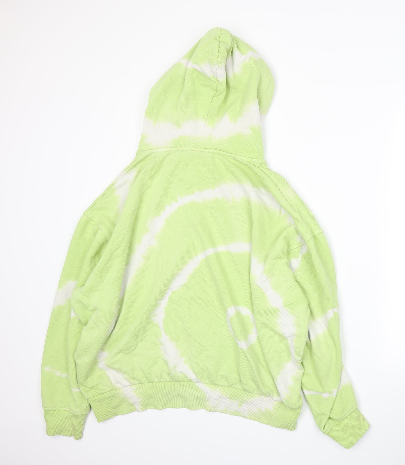Weekday Womens Green  Jersey Pullover Hoodie Size M