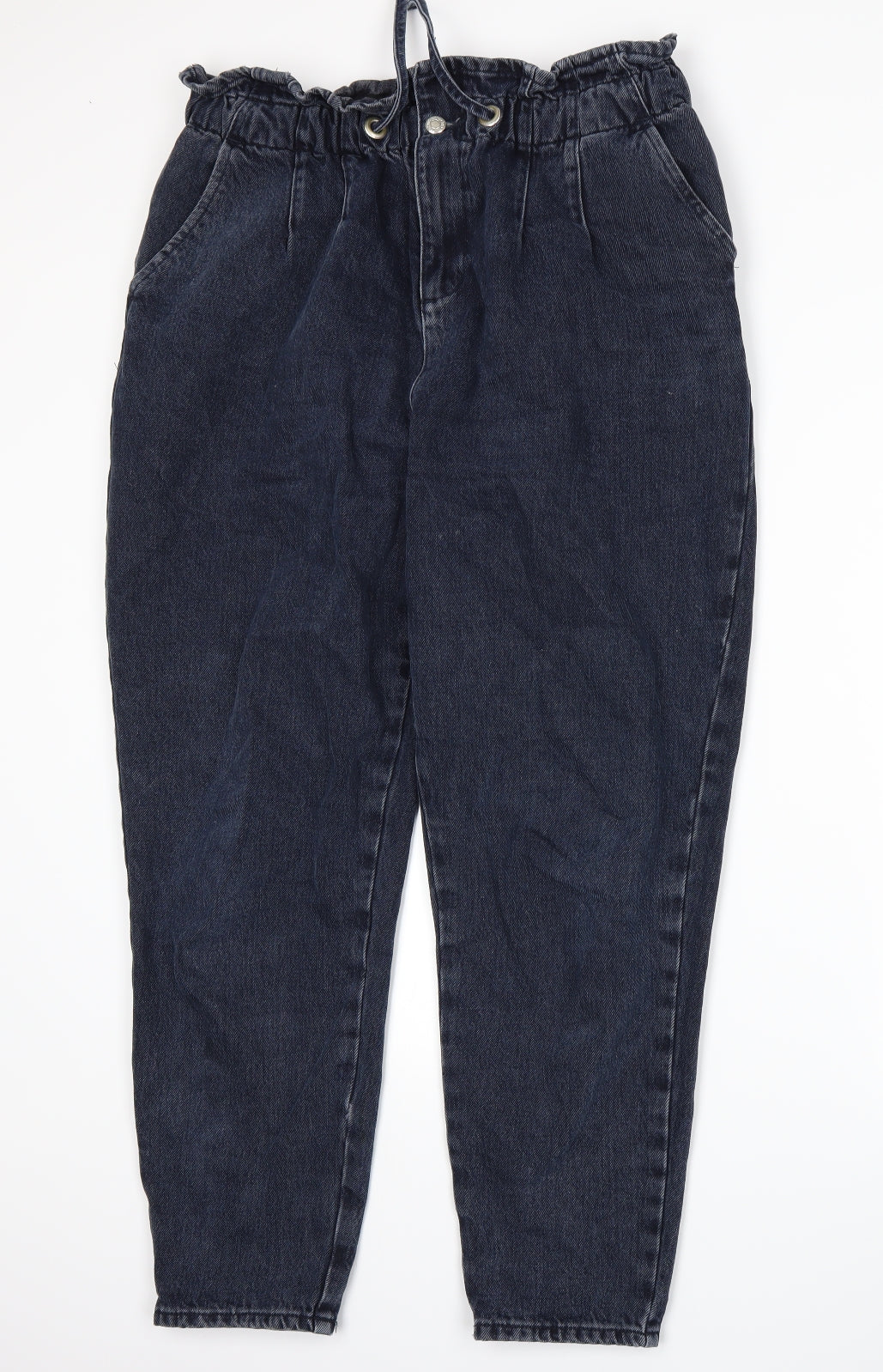 Topshop Womens Blue  Denim Straight Jeans Size 14 L30 in
