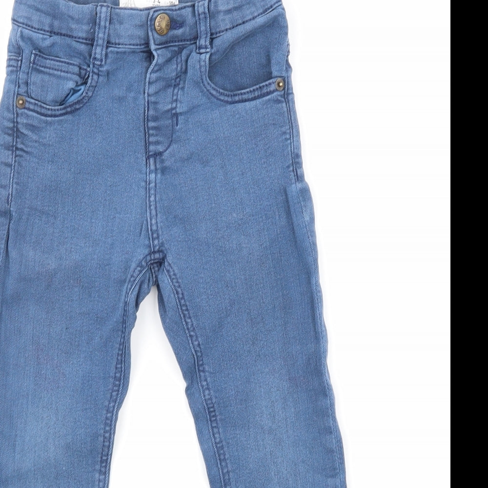 Zara Girls Blue  Denim Skinny Jeans Size 3-4 Years
