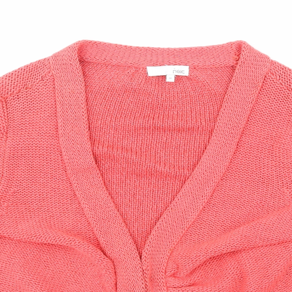 NEXT Womens Pink  Knit Cardigan Jumper Size 12