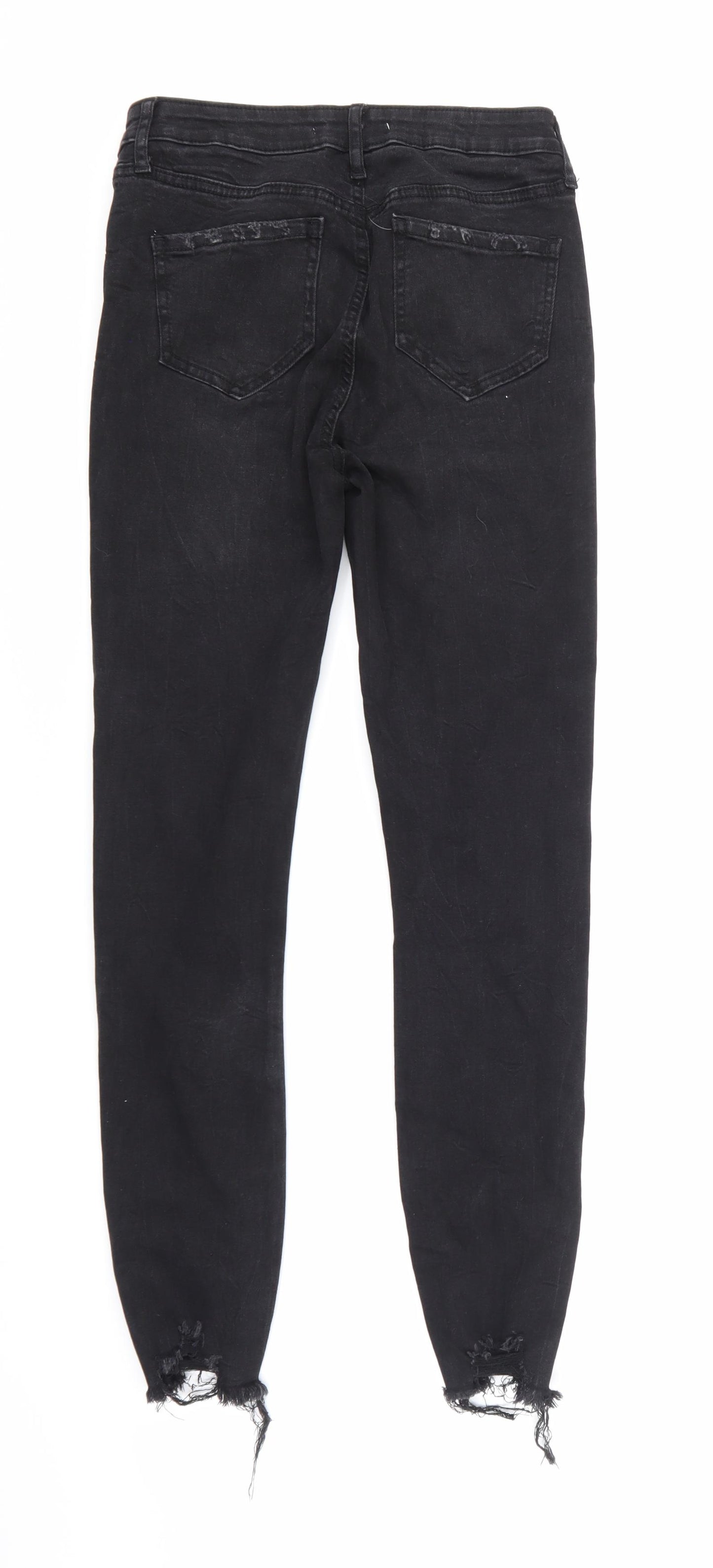 Denim Co Womens Black  Denim Skinny Jeans Size 8 L28 in