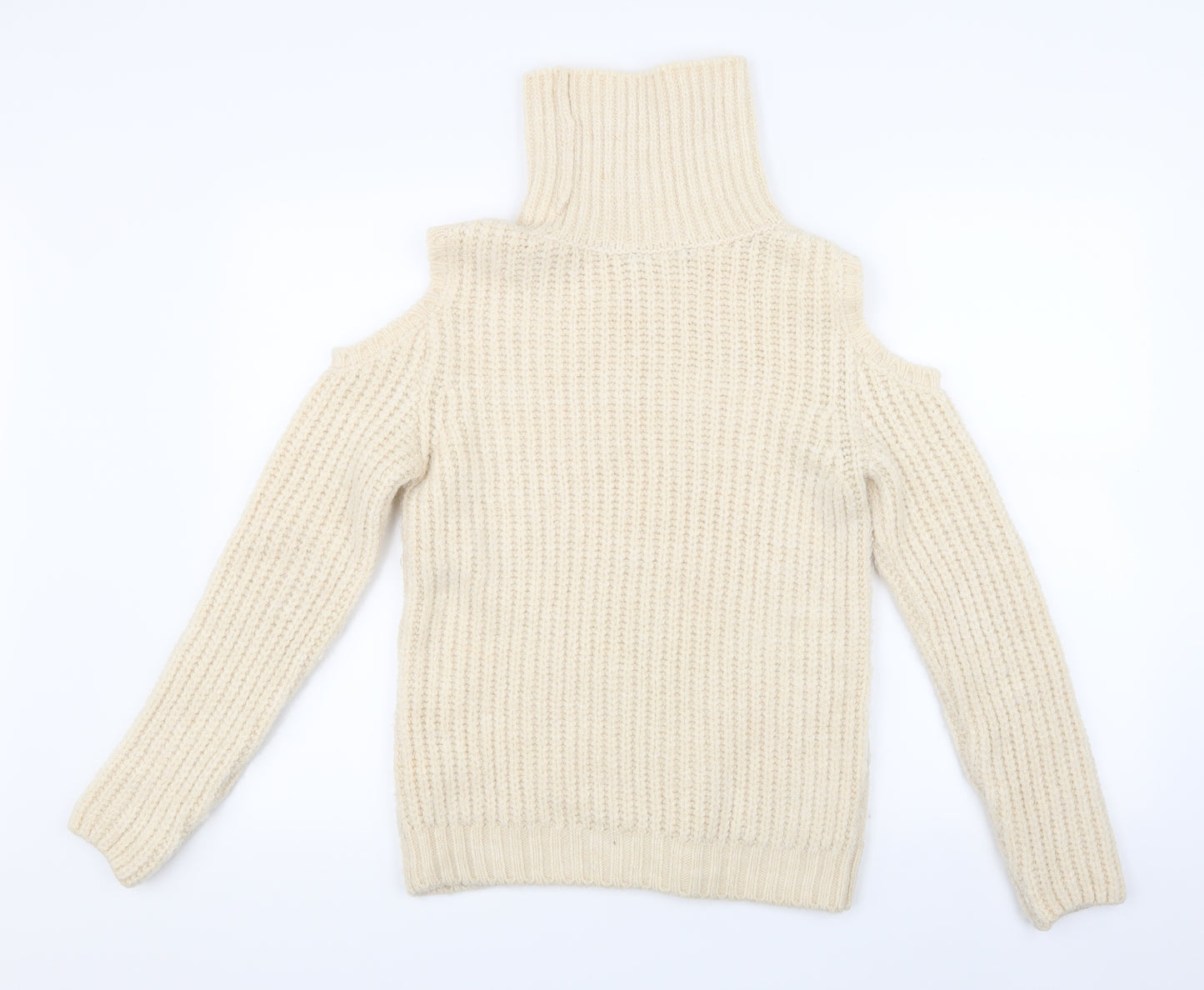 Marks and Spencer Womens Beige  Knit Pullover Jumper Size 12