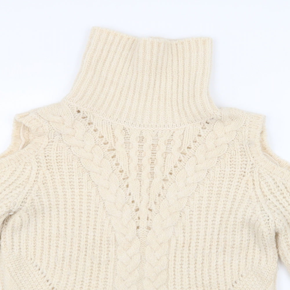 Marks and Spencer Womens Beige  Knit Pullover Jumper Size 12