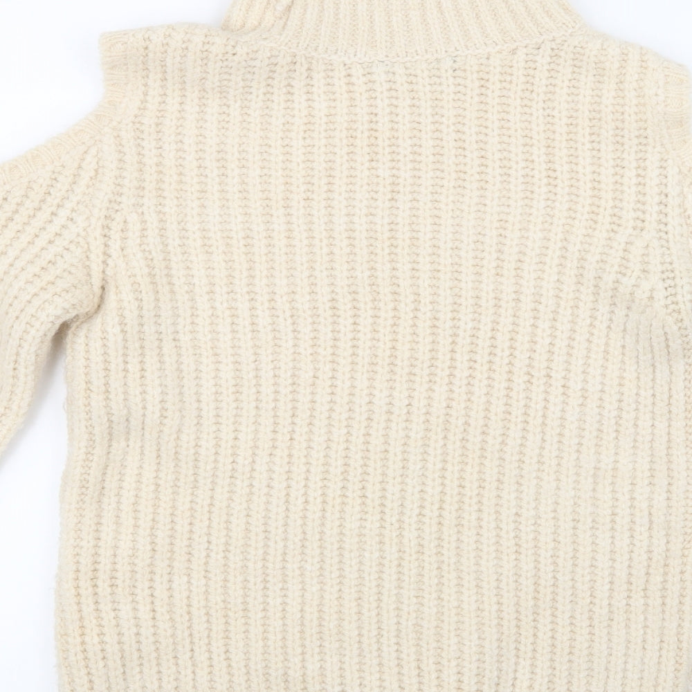 Marks and Spencer Womens Beige  Knit Pullover Jumper Size 12