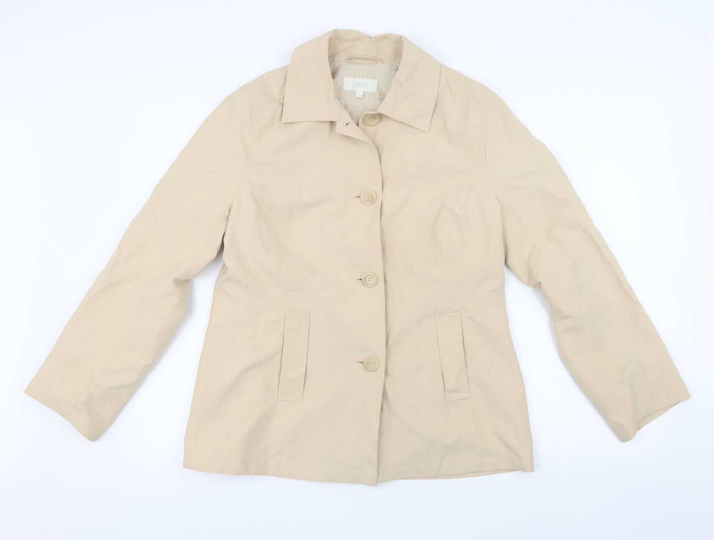 Marks and Spencer Womens Beige   Jacket  Size 12