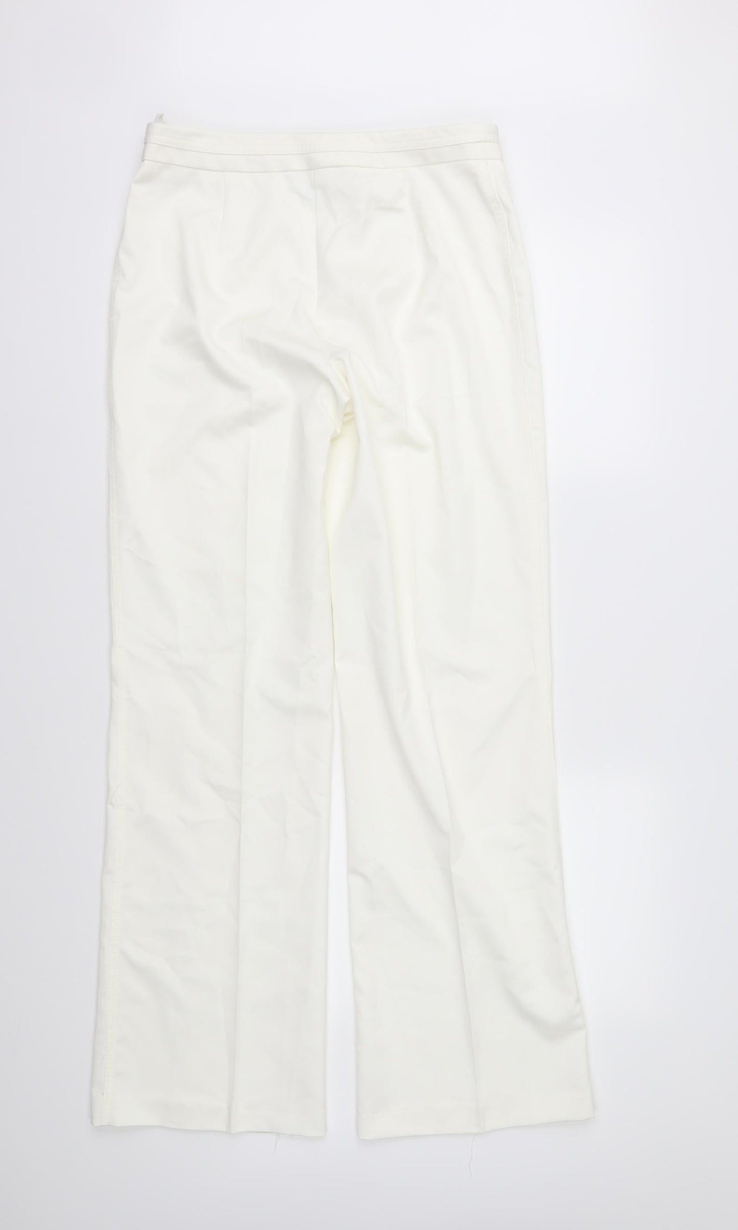 Marks and Spencer Womens White   Trousers  Size 12 L32 in
