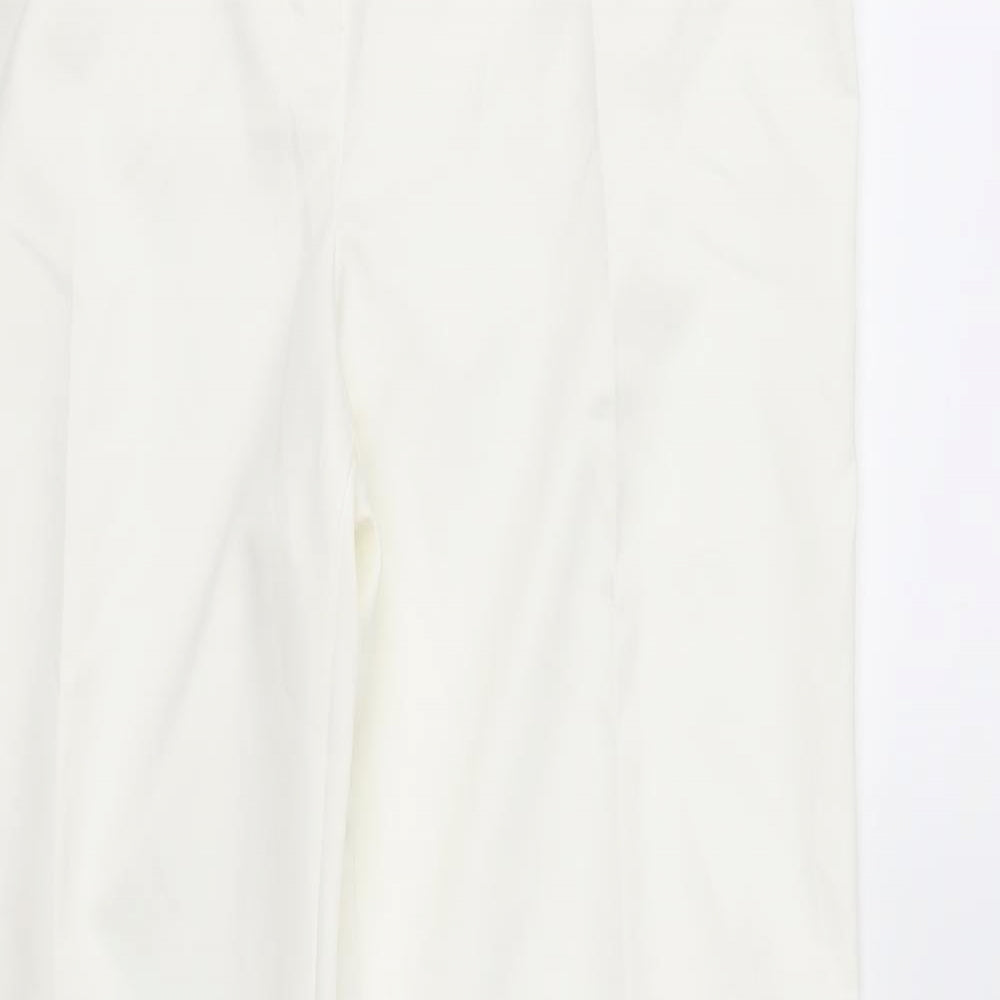 Marks and Spencer Womens White   Trousers  Size 12 L32 in
