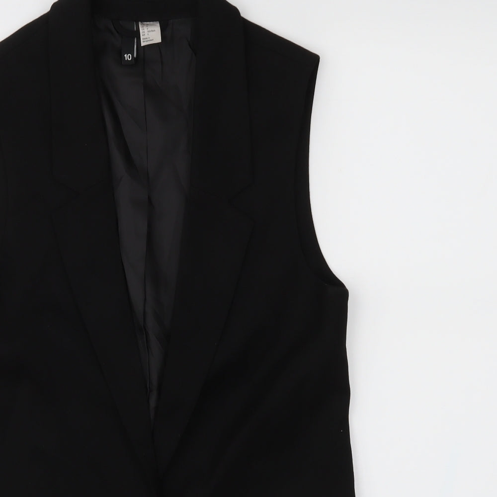 Divided Womens Black   Jacket Suit Waistcoat Size 10