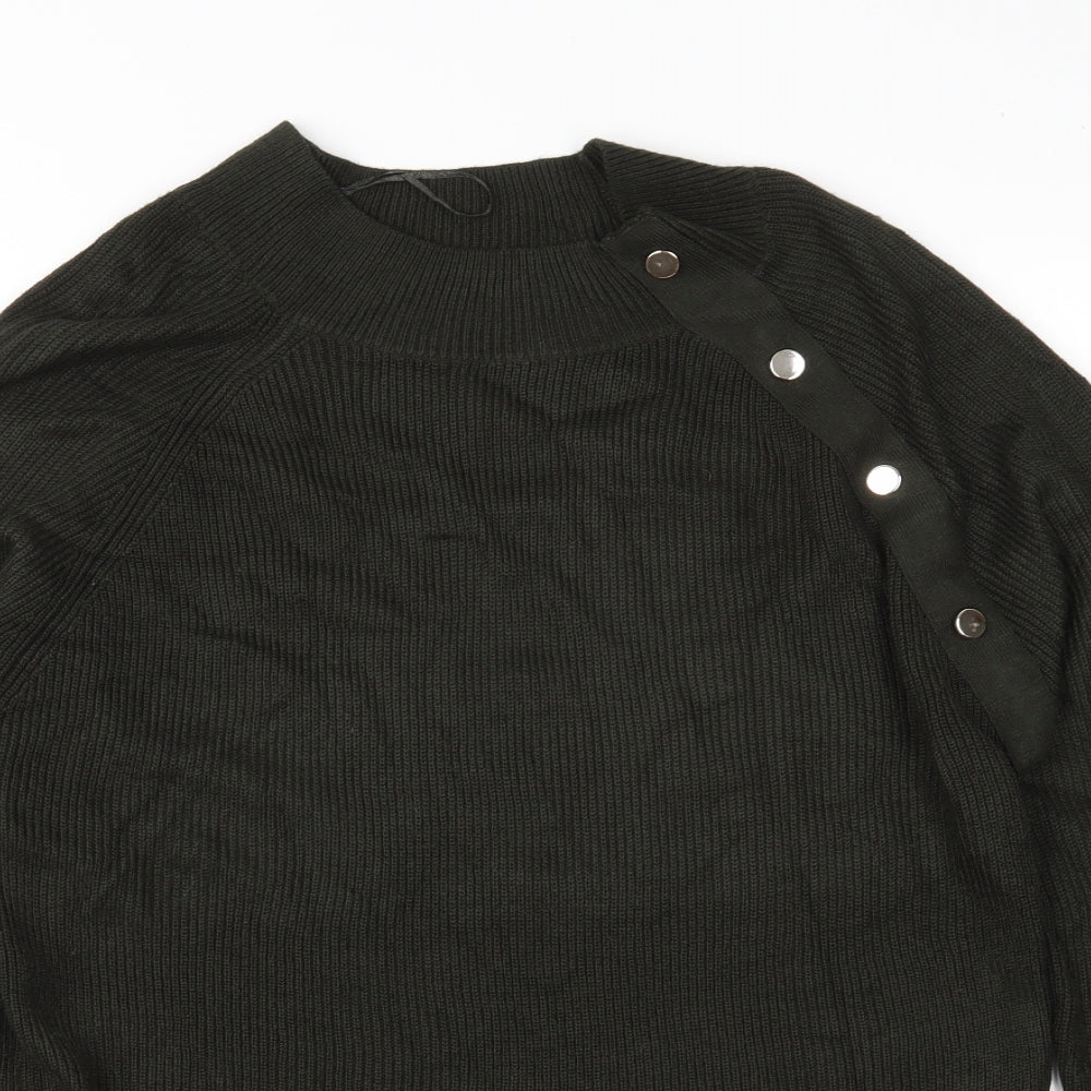 F&F Womens Green  Knit Pullover Jumper Size 10