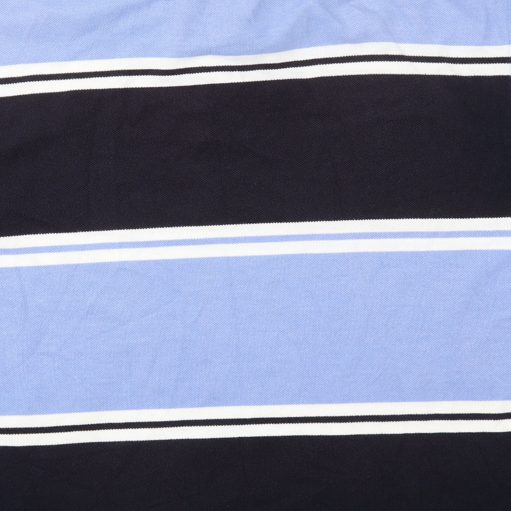 Berkertex Mens Blue Striped   Polo Size L