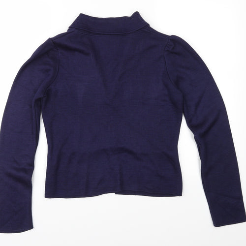 Dorothy Perkins Womens Blue  Knit Cardigan Jumper Size 12