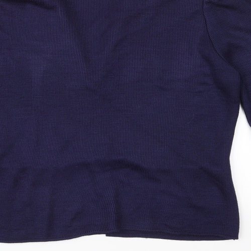 Dorothy Perkins Womens Blue  Knit Cardigan Jumper Size 12