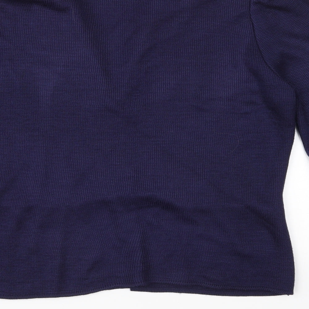 Dorothy Perkins Womens Blue  Knit Cardigan Jumper Size 12
