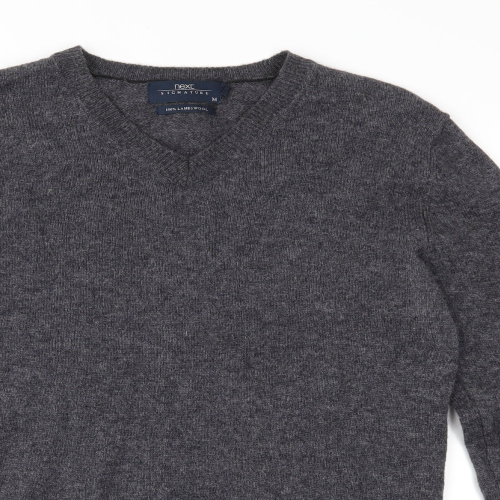 NEXT Mens Grey  Knit Pullover Jumper Size M