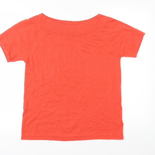 NEXT Womens Orange  Knit Pullover Jumper Size 12