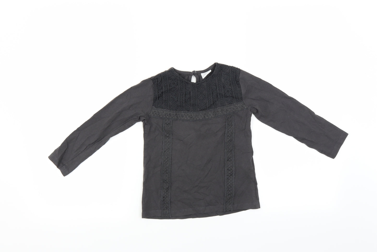 Zara Girls Grey   Basic T-Shirt Size 6 Years