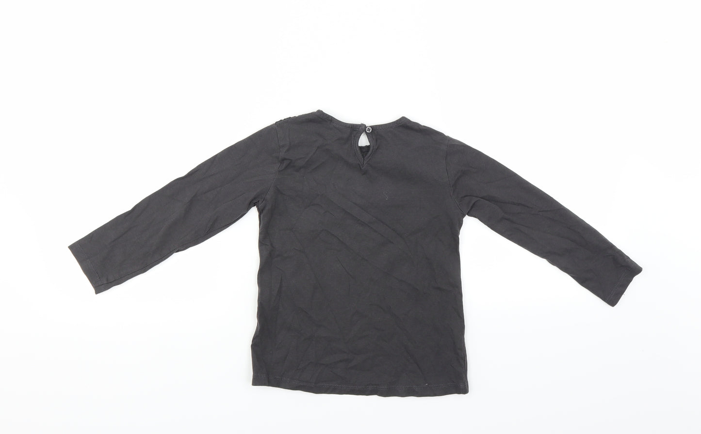 Zara Girls Grey   Basic T-Shirt Size 6 Years