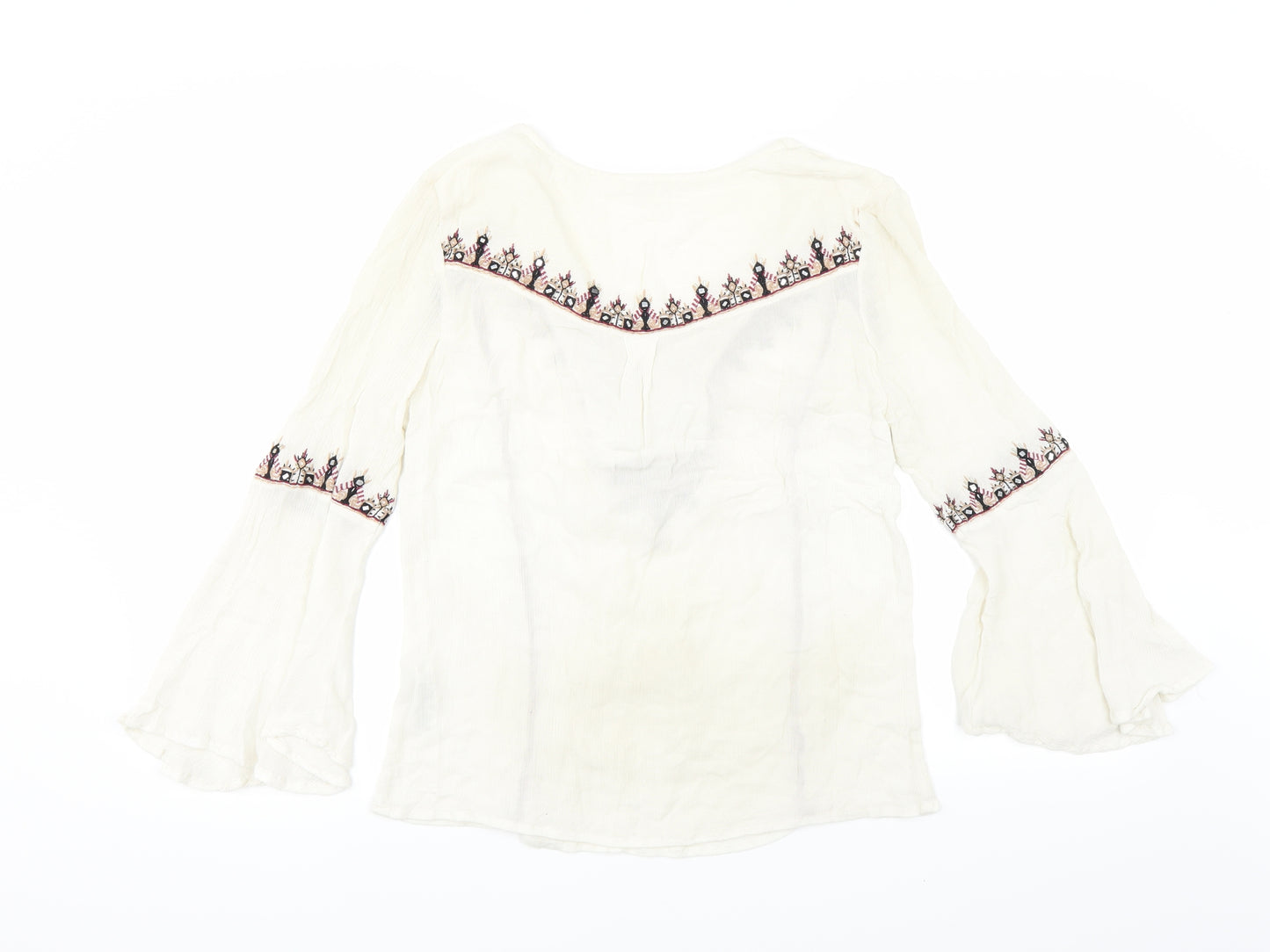 Monsoon Womens White   Basic Blouse Size 10