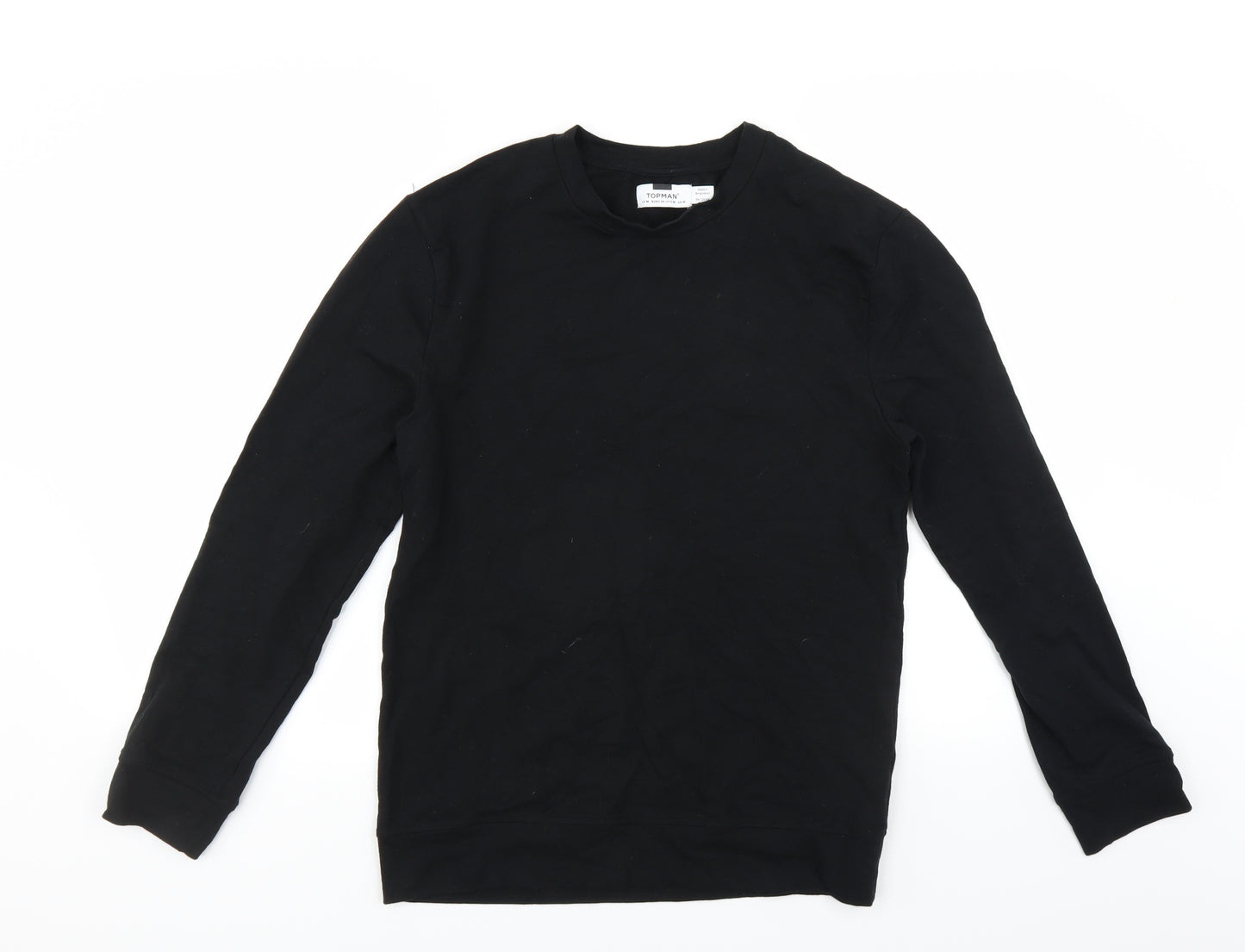 Topman Mens Black   Pullover Sweatshirt Size M