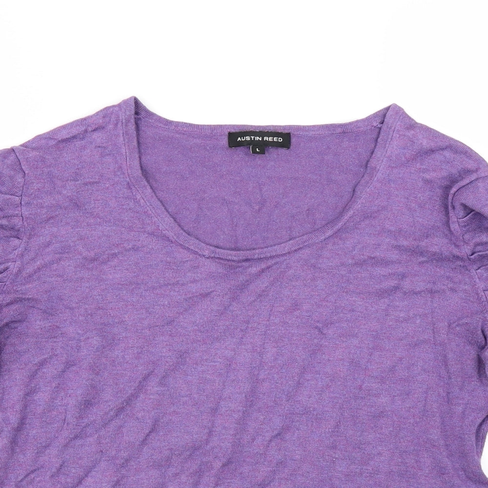 Austin Reed Womens Purple   Pullover Jumper Size L