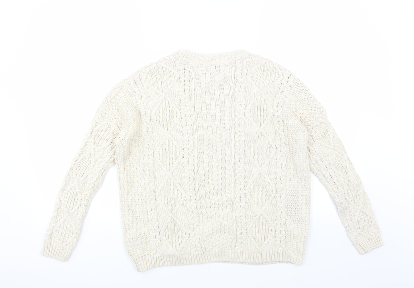 Topshop Womens Ivory   Pullover Jumper Size 8