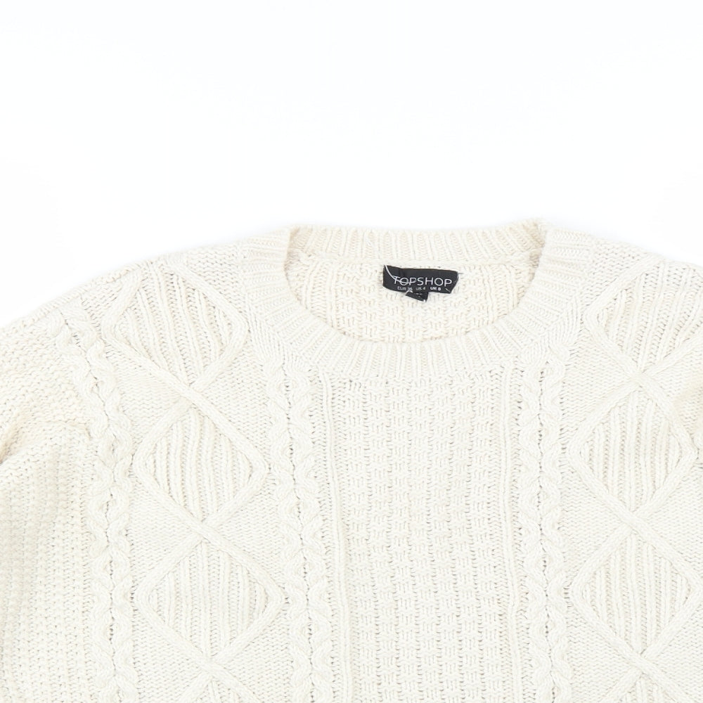Topshop Womens Ivory   Pullover Jumper Size 8
